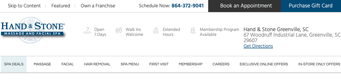 Hand & Stone Massage and Facial Spa Greenville